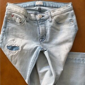 Hudson Light Blue Distressed Skinny Women Jeans Size 27